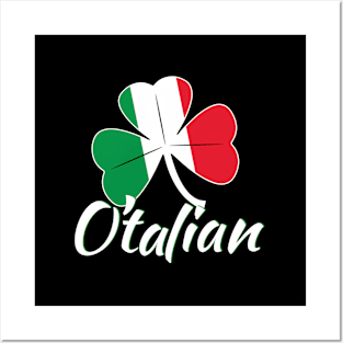 Italian St Patricks Day O'Talian Posters and Art